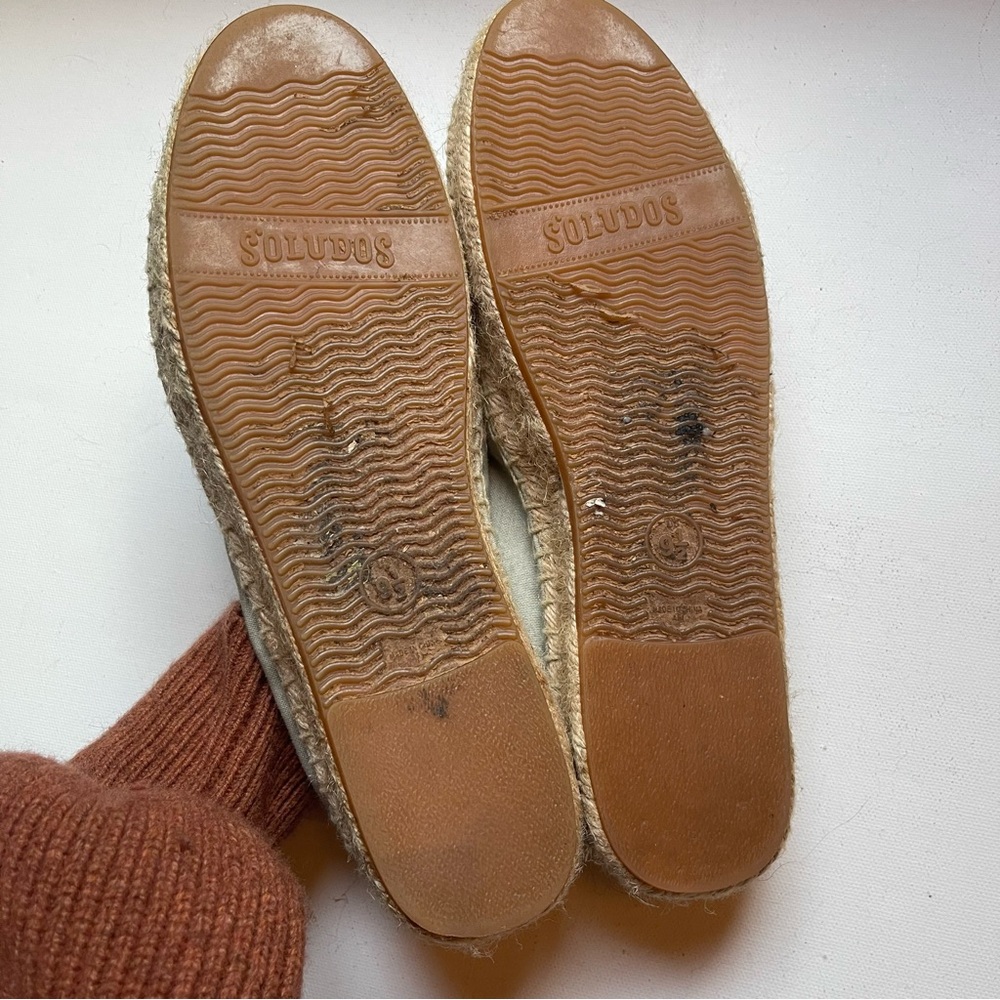 Soludos Platform Espadrilles Cocktail Drink Embroidered Slip On Size 9.5 - Picture 4 of 5